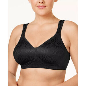 Playtex 18 Hour Ultimate Lift and Support Wireless Bra Black Size 38D 2178